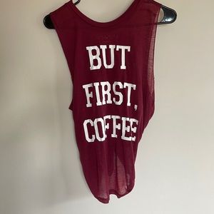 Maroon muscle tank